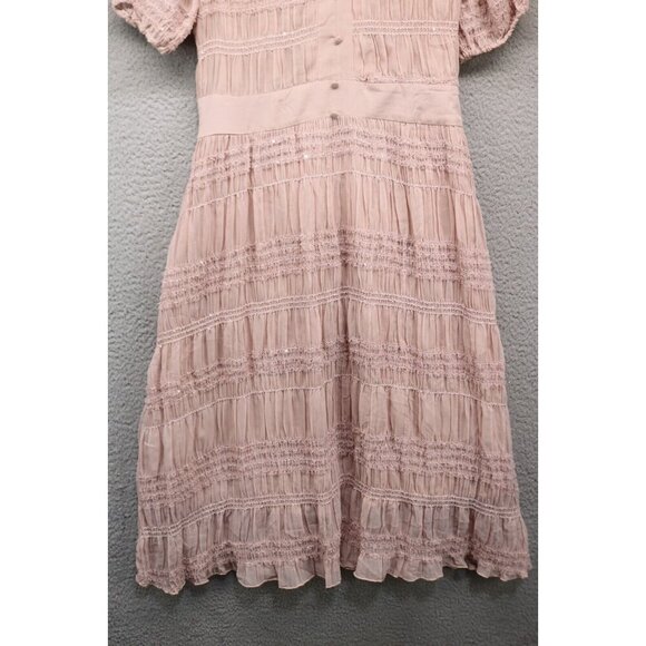 Daxi Retro Styling Tiered Sequin Vogues Best Dress-Size Large-Cottagecore-Rare - Picture 2 of 11